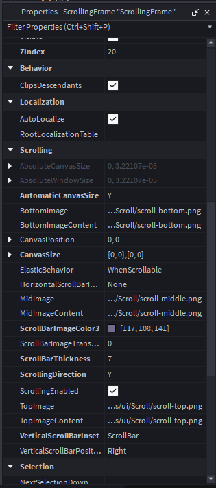 Scrolling frame issue - Scripting Support - Developer Forum | Roblox