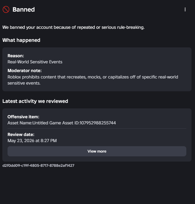 Account falsely terminated - Platform Usage Support - Developer Forum ...