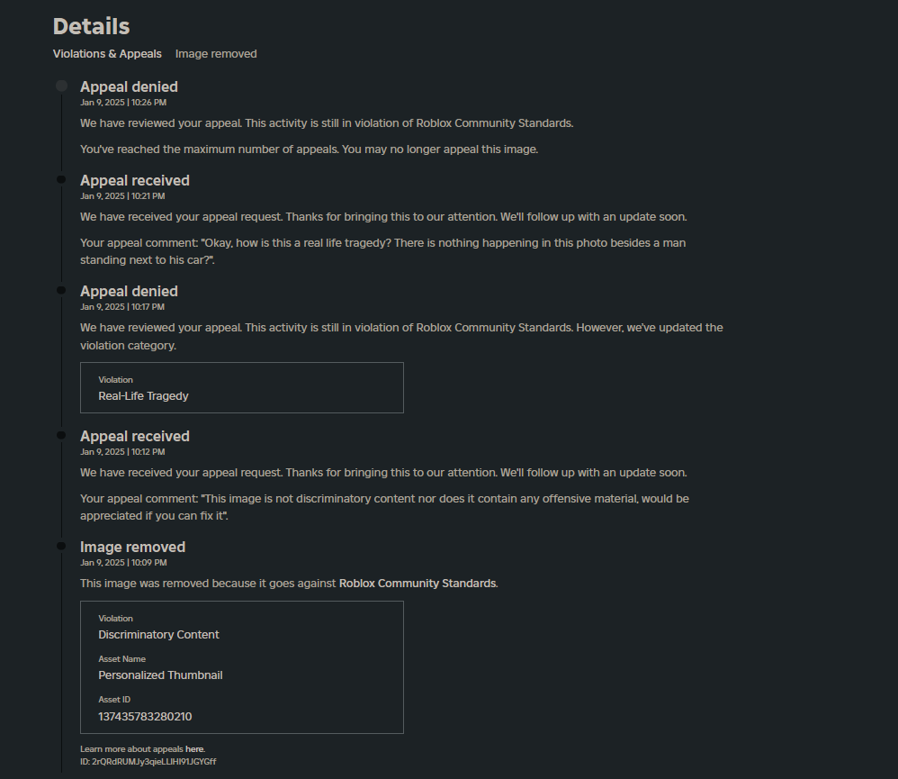 Roblox Moderation on Content - Platform Usage Support - Developer Forum ...