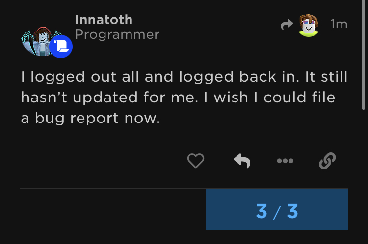 DevForum Avatar Not Updating Forum Features Developer Forum Roblox