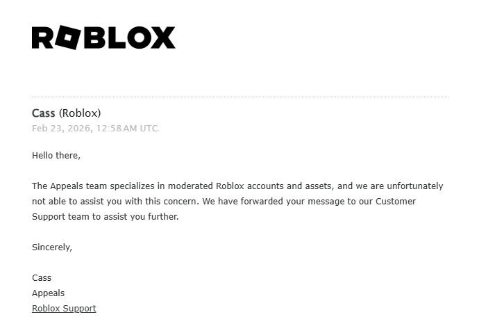 Roblox AI Moderation False Bans - Platform Usage Support - Developer ...