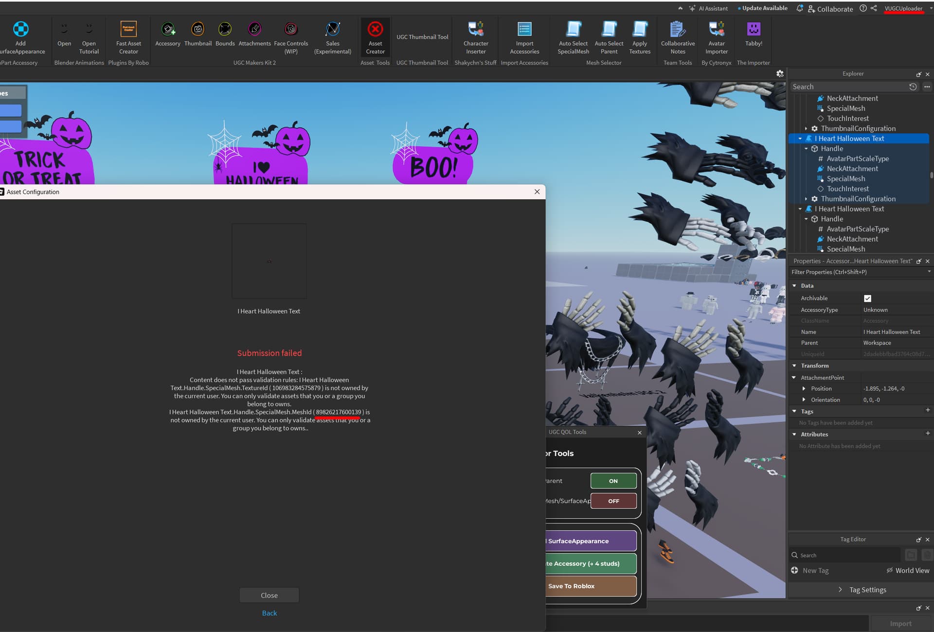 Unable to Upload Marketplace Assets to Groups - Studio Bugs - Developer ...