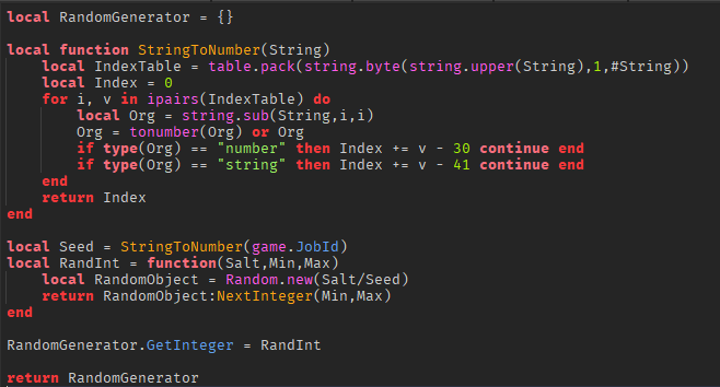 Simulating randomness from client to server - Scripting Support ...