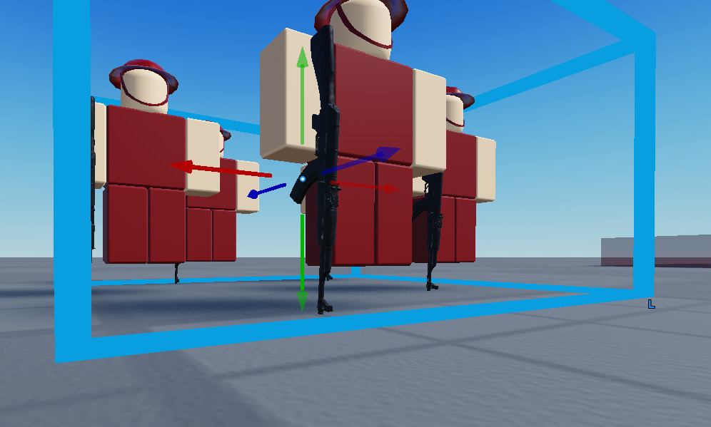 How do I make some parts "ignored" in a models hitbox? Building