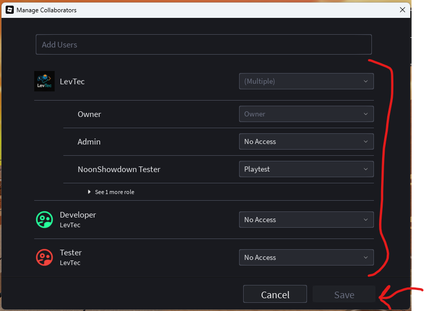 Manage Collaborators Error - Studio Bugs - Developer Forum | Roblox
