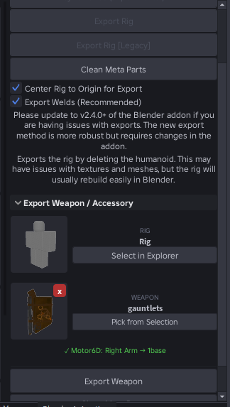 Issues importing weapon animations with cautioned blender animations ...