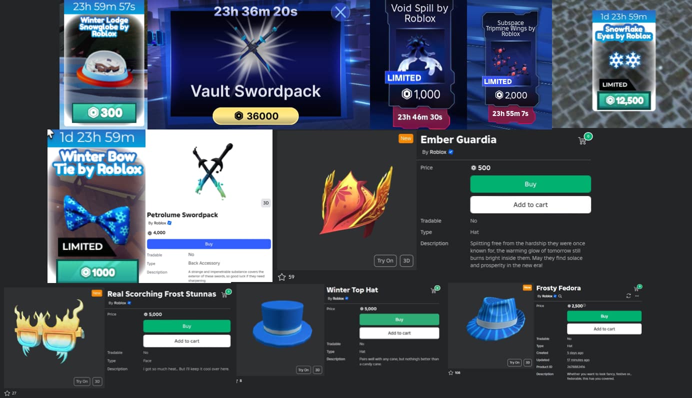 Limited items not showing their original prices - Catalog Asset