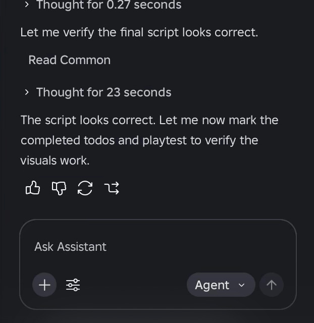 Assistant is difficult to stop - Studio Bugs - Developer Forum | Roblox