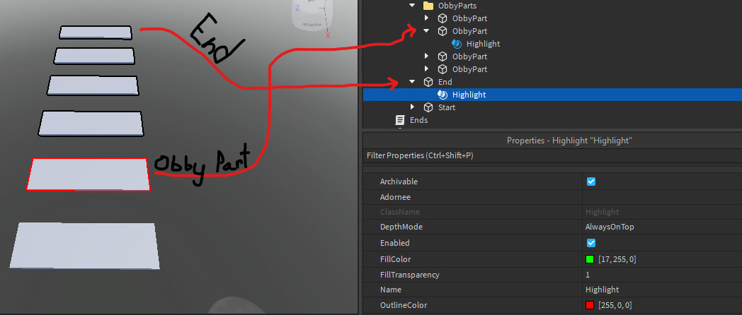 Highlights have issues - Engine Bugs - Developer Forum | Roblox