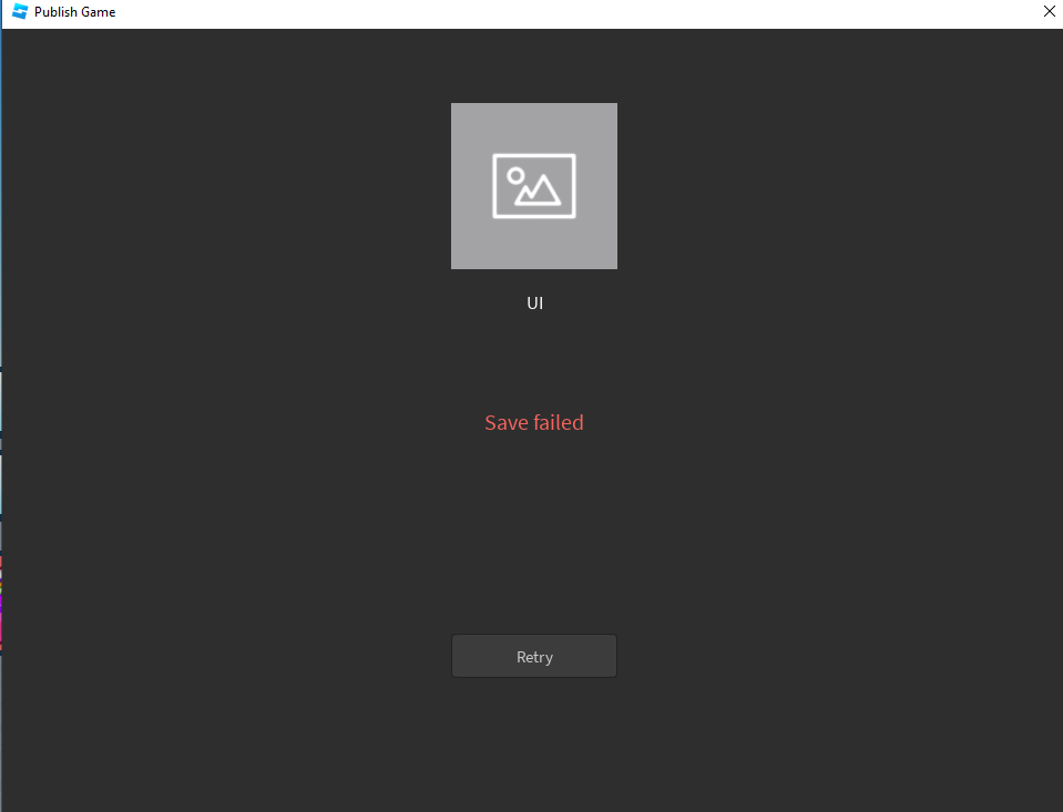 Cannot publish or save anything in roblox - Platform Usage Support ...