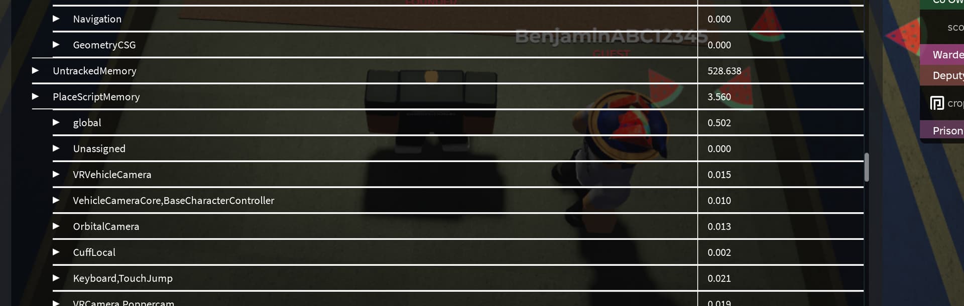 Untracked memory default from roblox? - Scripting Support - Developer ...