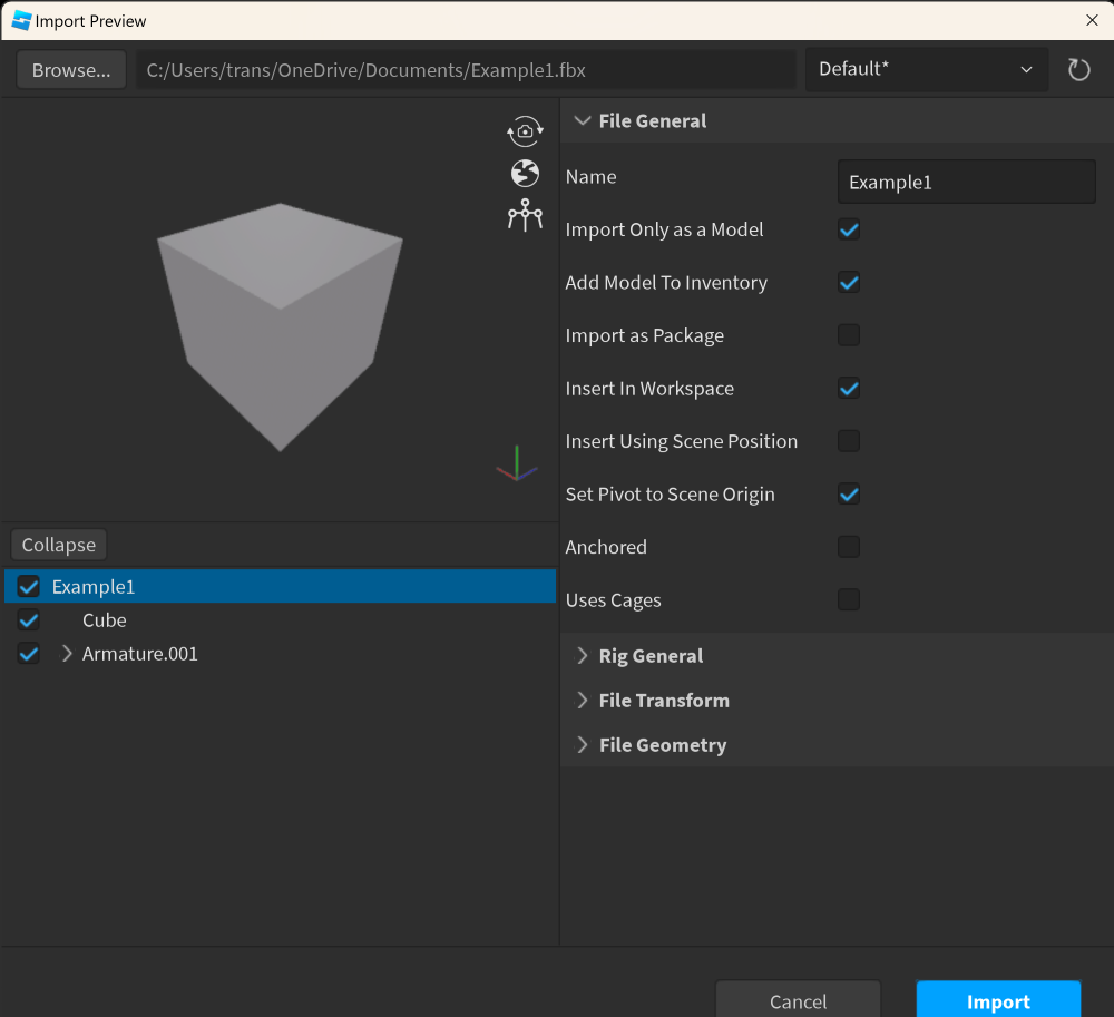 Bones not appearing in 3d Importer - Art Design Support - Developer ...