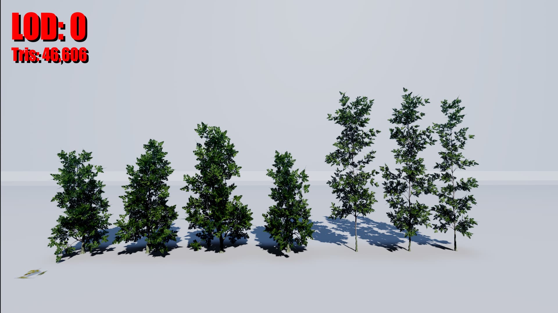 Realistic low-poly Oak tree pack with LODs - Creations Feedback ...