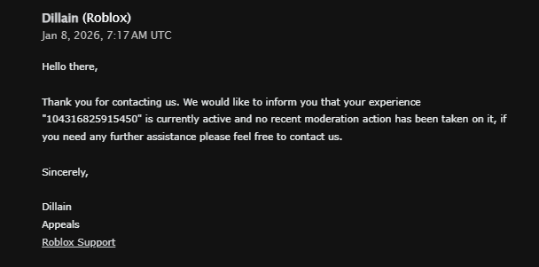 My game has been taken down unfairly and bad support - Platform Usage ...