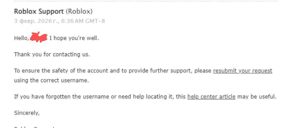 About message from roblox support - Platform Usage Support - Developer ...