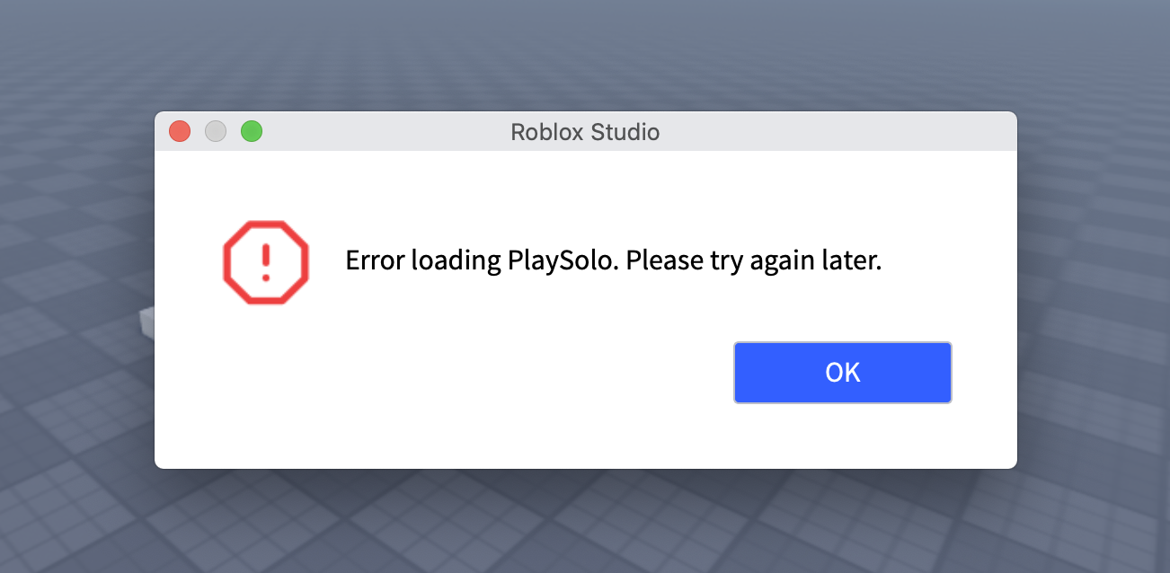 Error loading PlaySolo error for macOS - Studio Bugs - Developer Forum ...