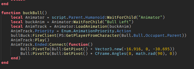 Bull Script Settings Bull Animations won't play in studio or game - Scripting Support ...