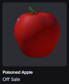 Poisoned Apple as it is displayed in the Marketplace.