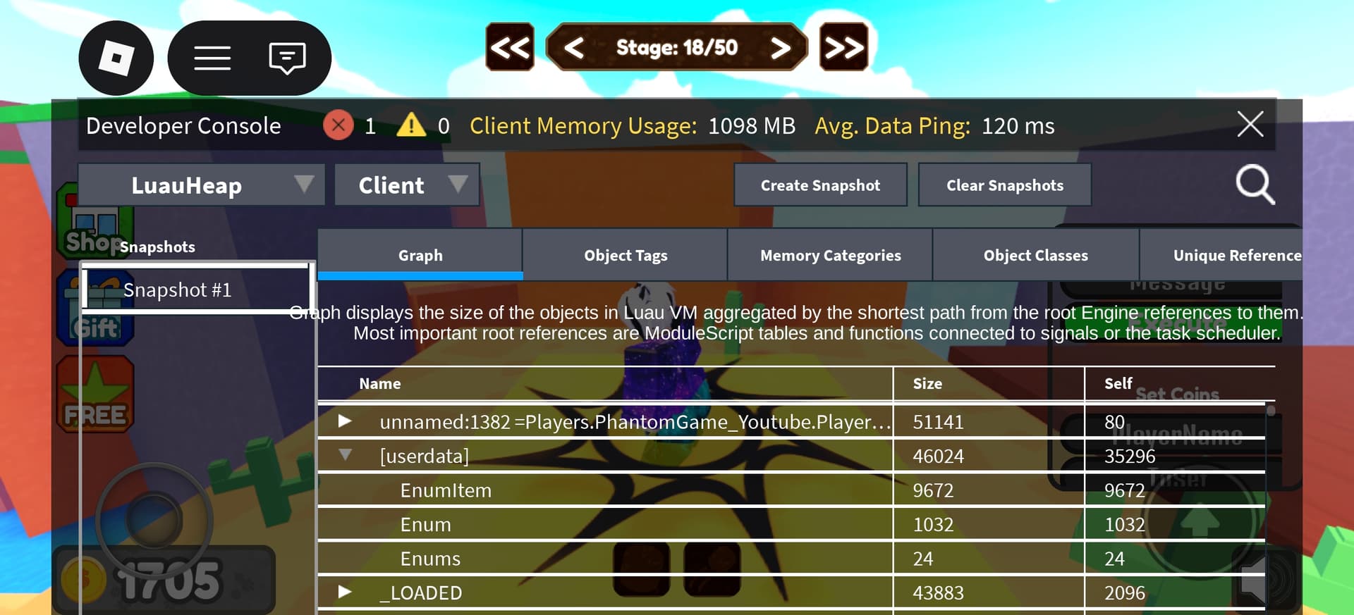 Huge Untracked Memory On Different Devices Scripting Support 