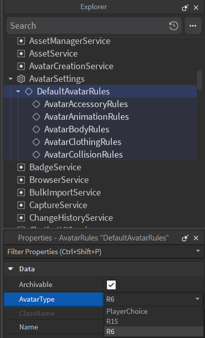 How do i change to R6 in Local File - Creations Feedback - Developer ...