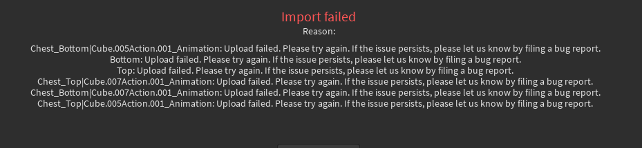 Cant import 3d animation? - Platform Usage Support - Developer Forum ...