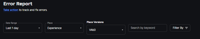Select input label styling inconsistency on Error Report page - Creator ...