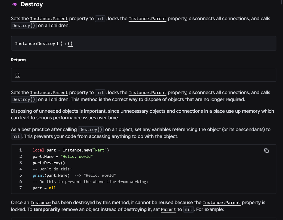 terrainRegion:Destroy() causes memory leak - Engine Bugs - Developer ...