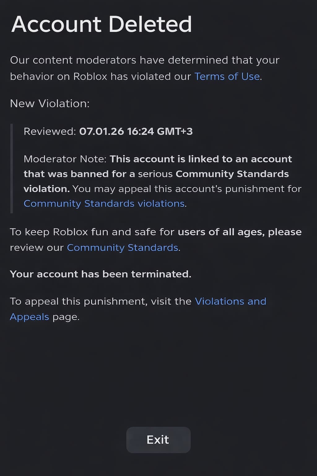Permanent IP Ban Applied Without Any DMCA Or Policy Violation 