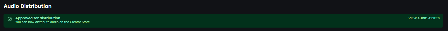 Cant distrubute audio on creator store - Platform Usage Support ...