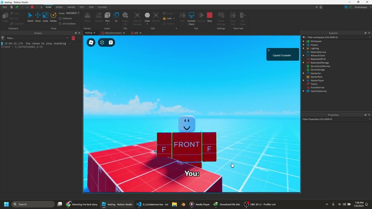 Developing the best story-driven rblx game ever made completely solo ...