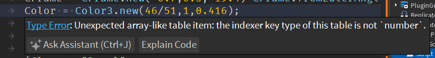 Typechecker hates mixed tables - Studio Bugs - Developer Forum | Roblox