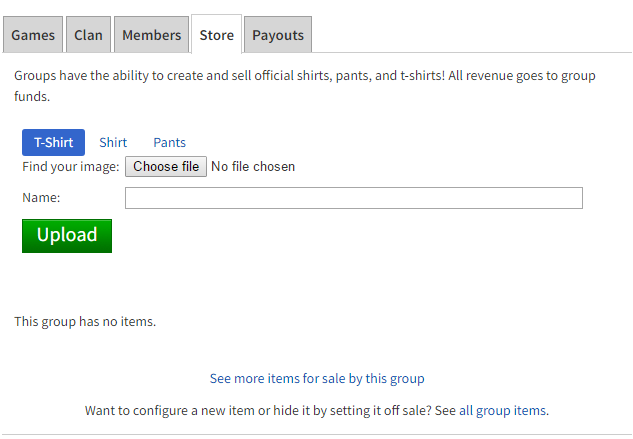 Viewing group items is broken - Website Bugs - Developer Forum | Roblox