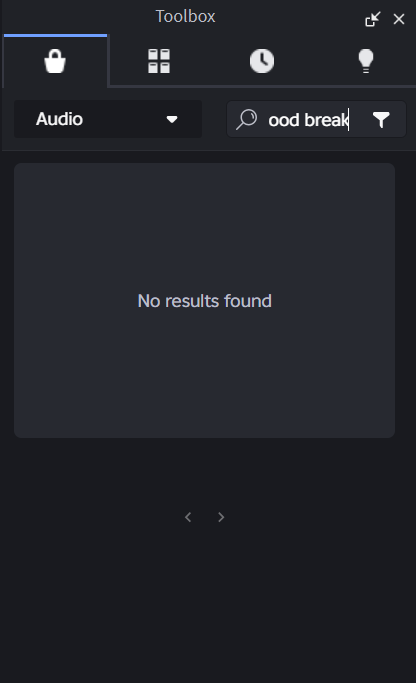 Audios completely unsearchable on both the Toolbox and Website