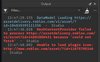 Error Uploading Marketplace Assets - Studio Bugs - Developer Forum | Roblox
