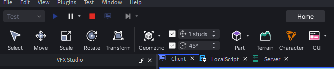 Stack Platform Support Playtesting separates into client and server instead of being one tab ...