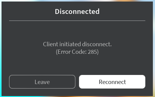 Restarting servers can cause clients to disconnect. - Engine Bugs