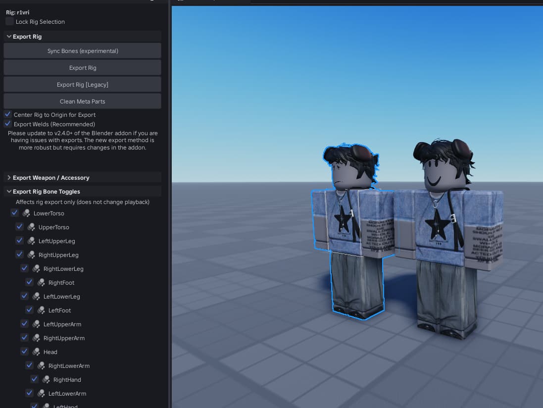 Current R15 Rigs contains no Motor6Ds/Joints - Art Design Support ...