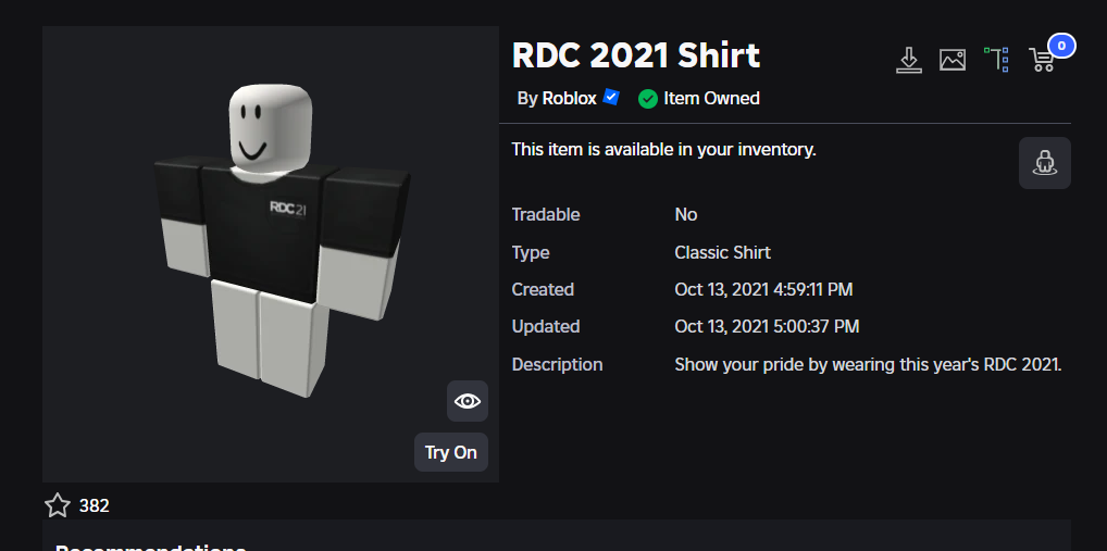 RDC 2021 Item Was Not Granted As Intended From It S Respective Badge 