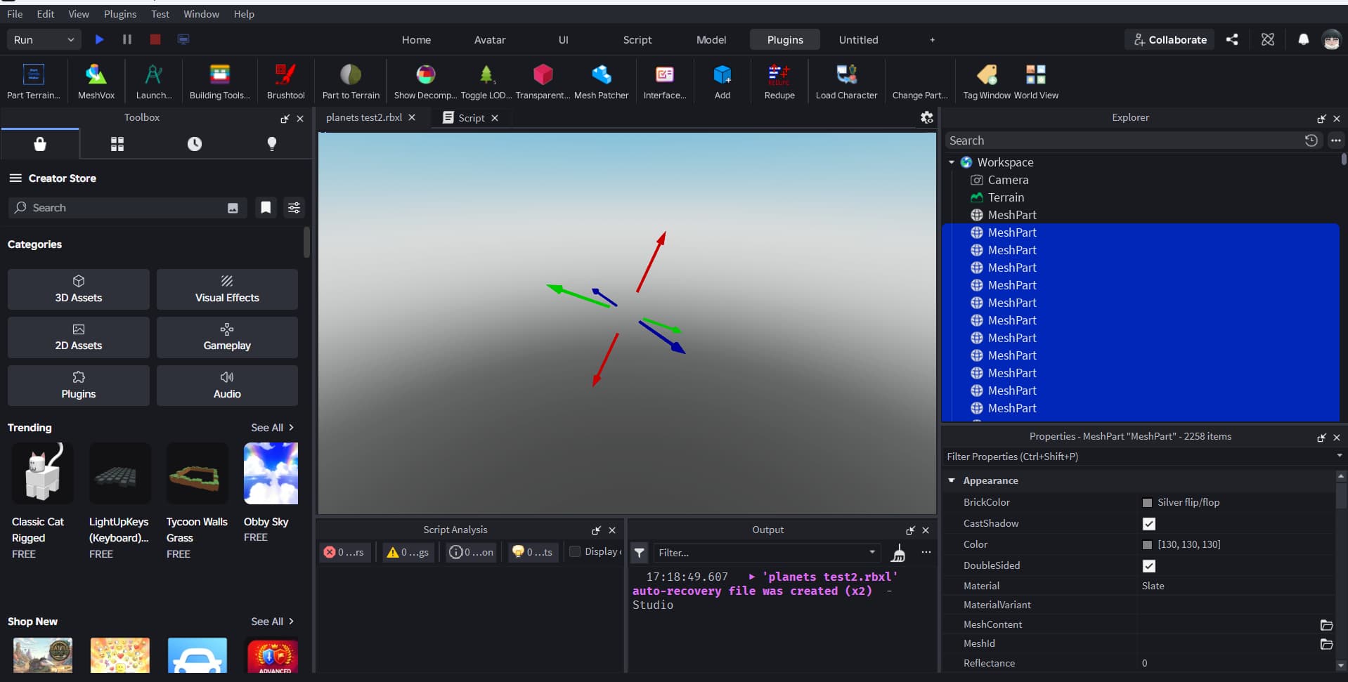 Exporting Editable Meshes? - Scripting Support - Developer Forum | Roblox