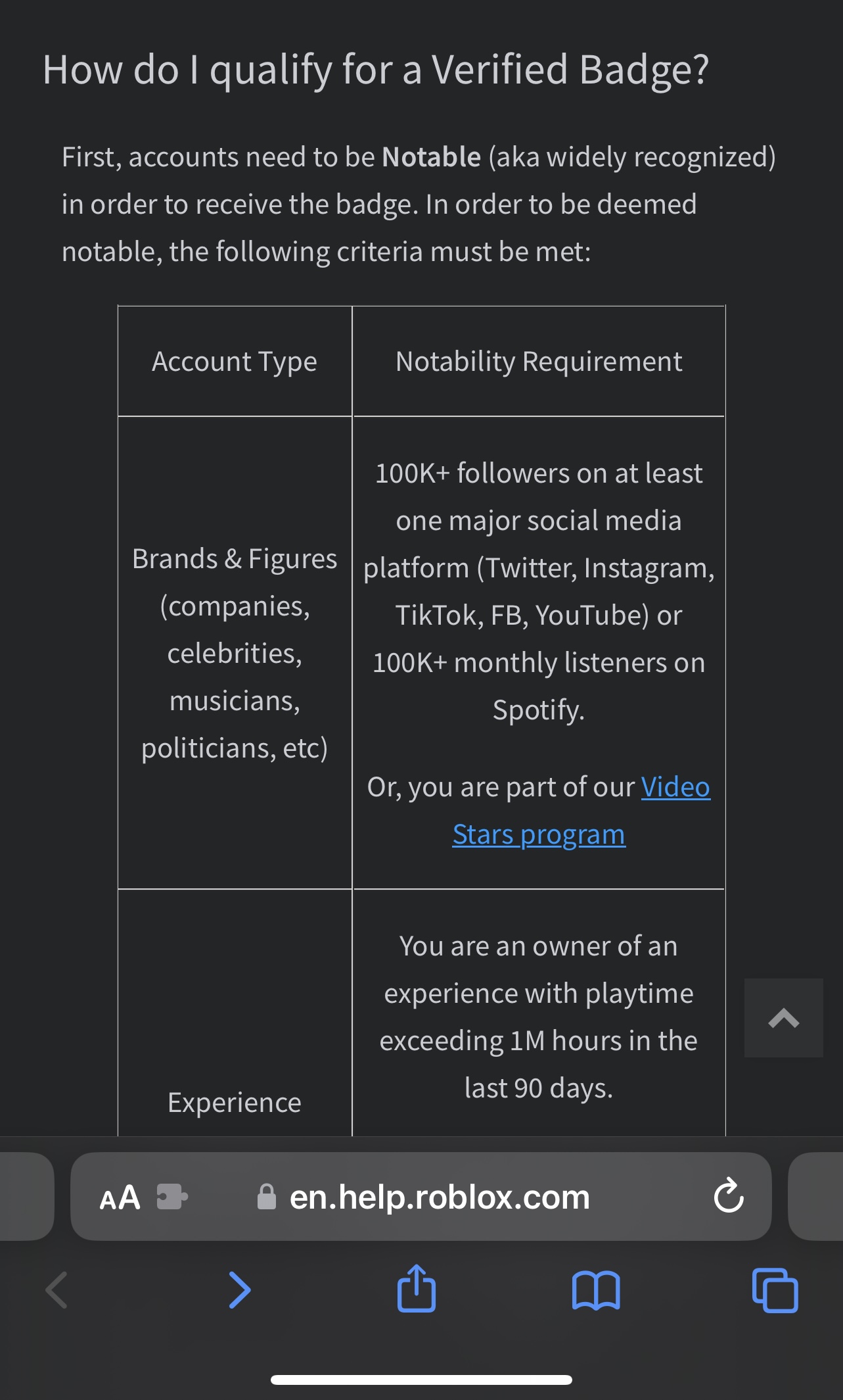 Update On Verified Badge Requirements For Experiences