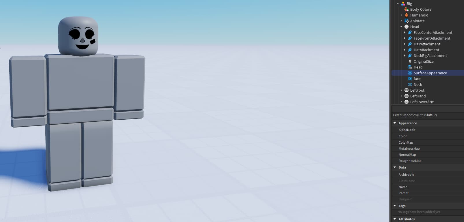 SurfaceAppearence now destroys humanoid Head decals/faces - Engine Bugs ...