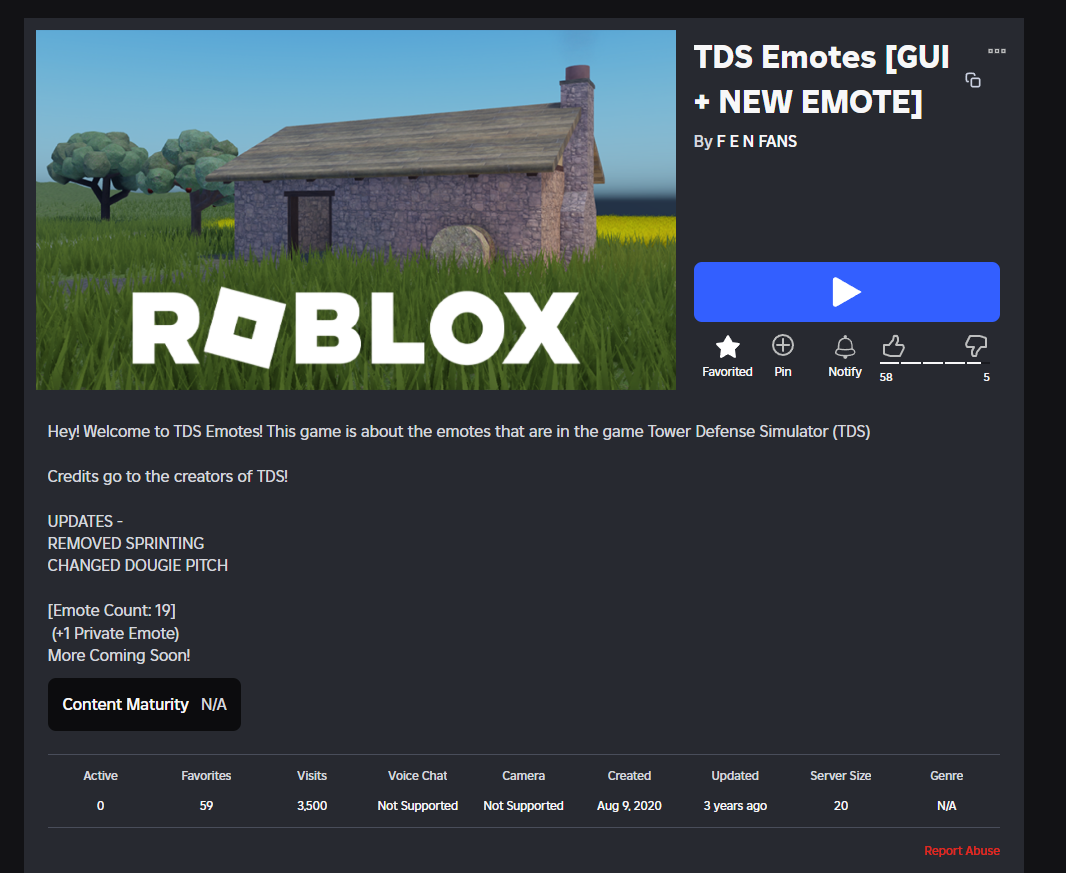 Roblox Inactive Player