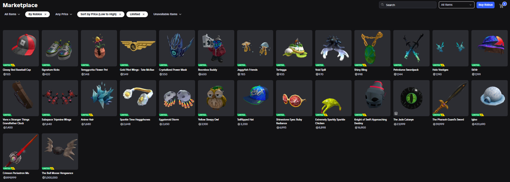 Roblox Limiteds💎💵 📈HIGH DEMAND 📈 🔒CHEAP AND SAFE🔒 Clean - Foto 7