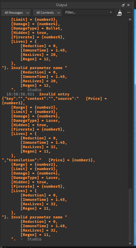 Strange warnings in output when playtesting - Studio Bugs - Developer ...