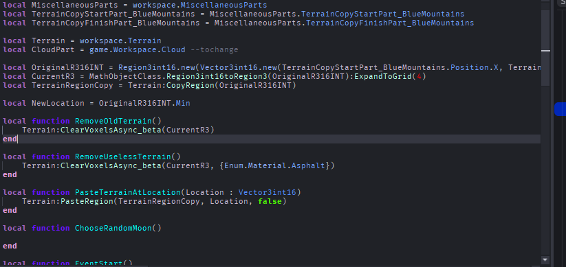 Beta Features not enabled ? (Terrain Methods) - Scripting Support ...