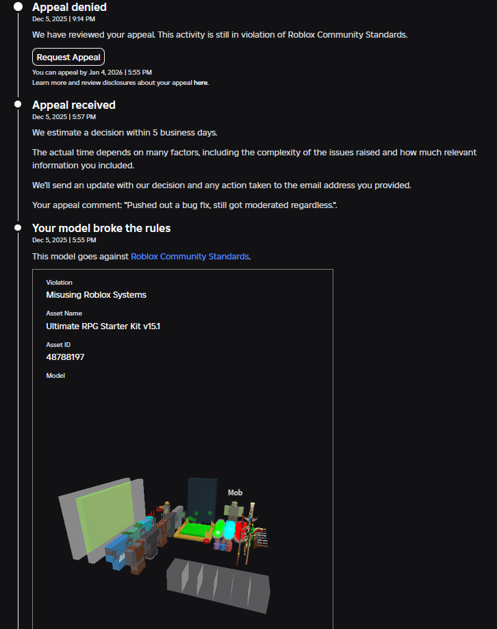 My Model Keeps Getting Falsely Moderated Platform Usage Support