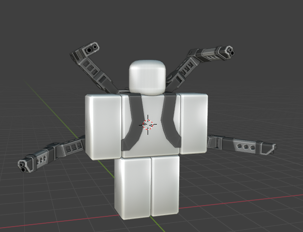 Destructive Robo Arms Front View