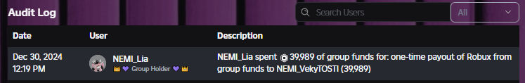 Robux Missing Due to Group Payout Bug! - Platform Usage Support ...