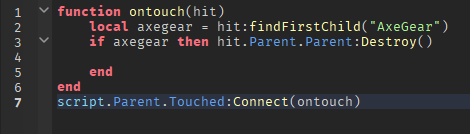 Model not destroying after touched with tool - Scripting Support ...