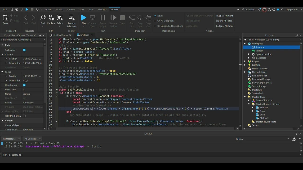 Custom camera angles - Scripting Support - Developer Forum | Roblox